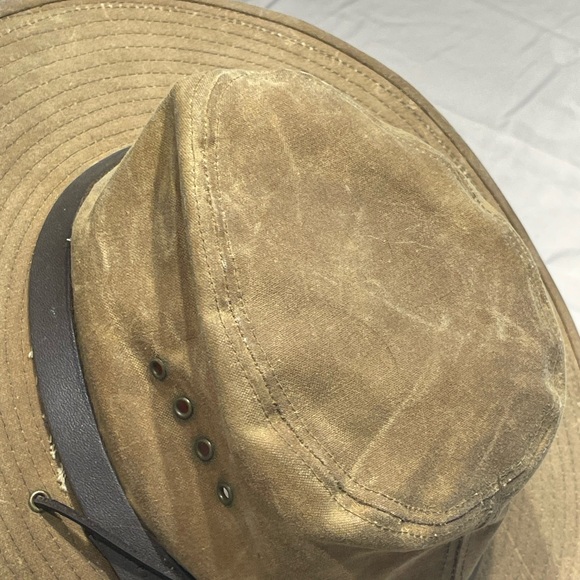 Filson tan Tin cloth wide brimmed Outdoors hat - Picture 12 of 12